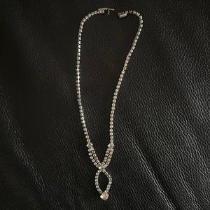 Silver Rhinestone Necklace